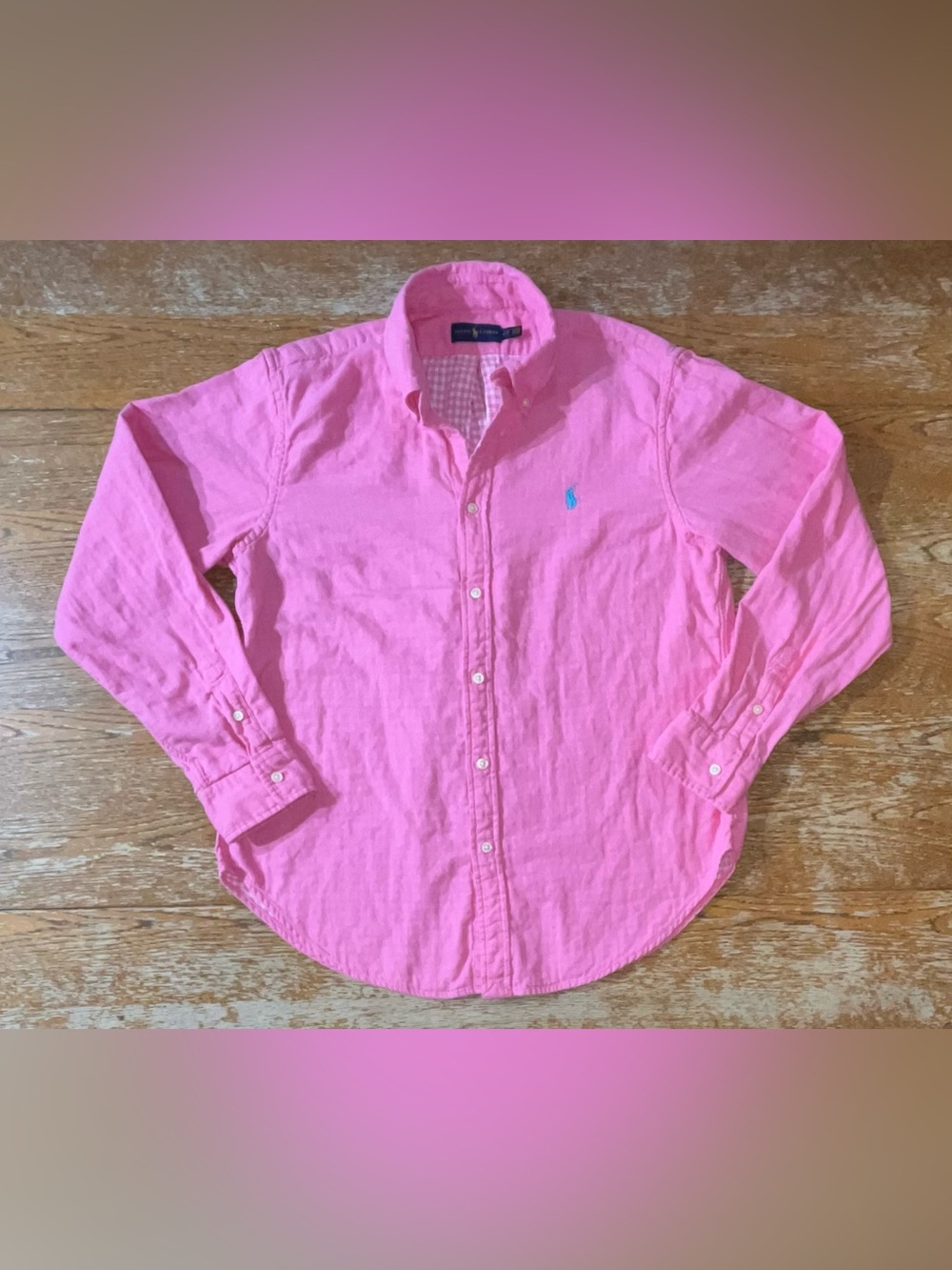 Polo Ralph Lauren Youth Cotton Oxford Button-Down Shirt Size Large